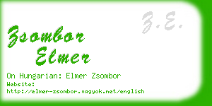 zsombor elmer business card